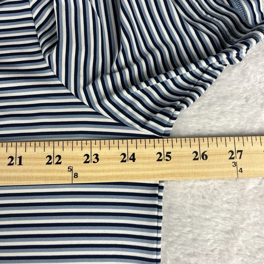 Ralph Lauren RLX Performance Golf Polo Shirt Men Size Large Blue‎ Striped Preppy